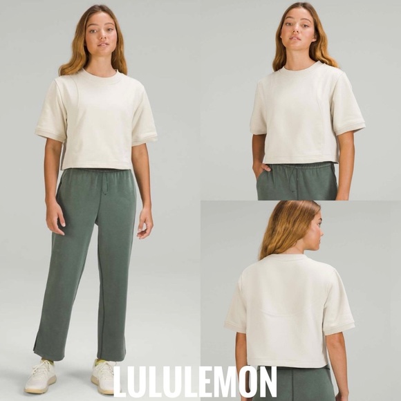Lululemon Women’s Cotton French Terry +Swift T-Shirt size 8 or 10 - Picture 1 of 4